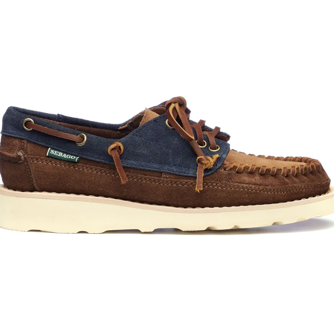 Cayuga Woman - Navy Blue & Cognac & Dark Brown