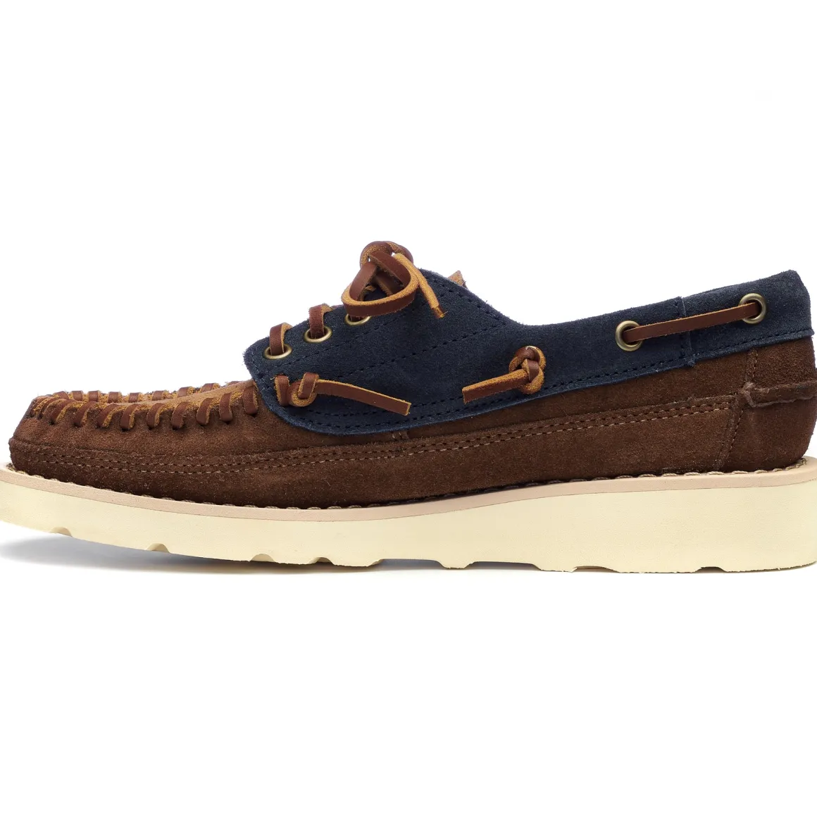 Cayuga Woman - Navy Blue & Cognac & Dark Brown