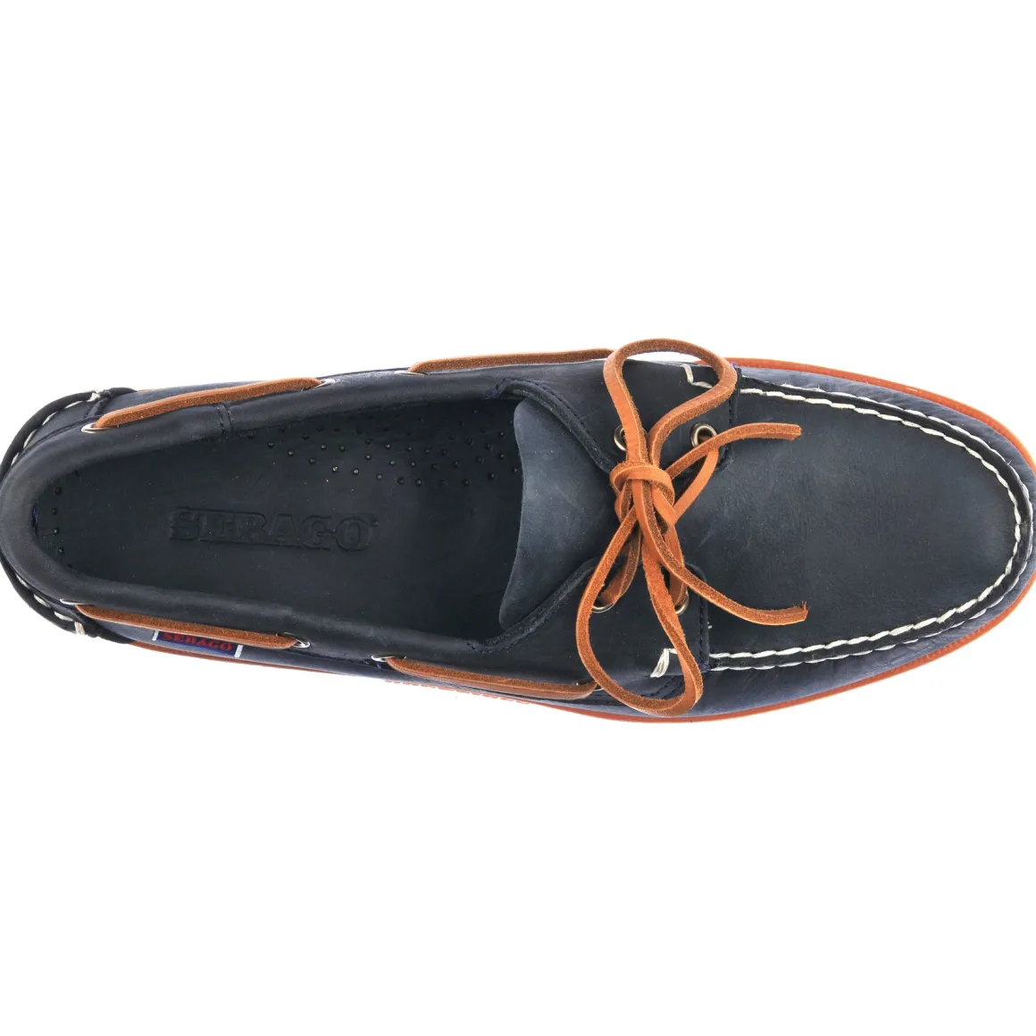 Docksides Portland Crazy H - Navy Blue & Brown