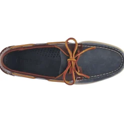 Docksides Portland Nubuck Waxy - Blue Universe / Brown