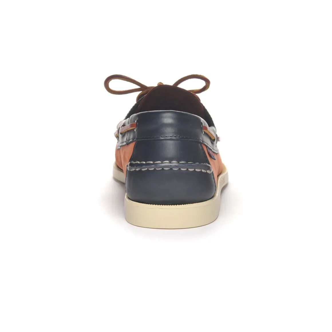 Docksides Portland Nubuck Waxy - Coral / Blue Navy