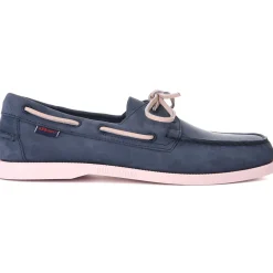 Docksides Portland Nubuk - Navy Blue & Pink