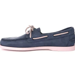 Docksides Portland Nubuk - Navy Blue & Pink