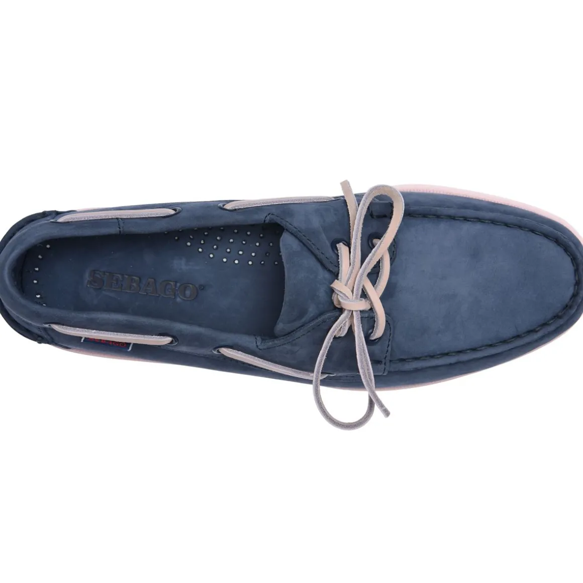 Docksides Portland Nubuk - Navy Blue & Pink