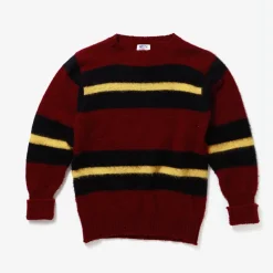 J. Press Shaggy Dog Sweater - Bordeaux/Blue/Yellow