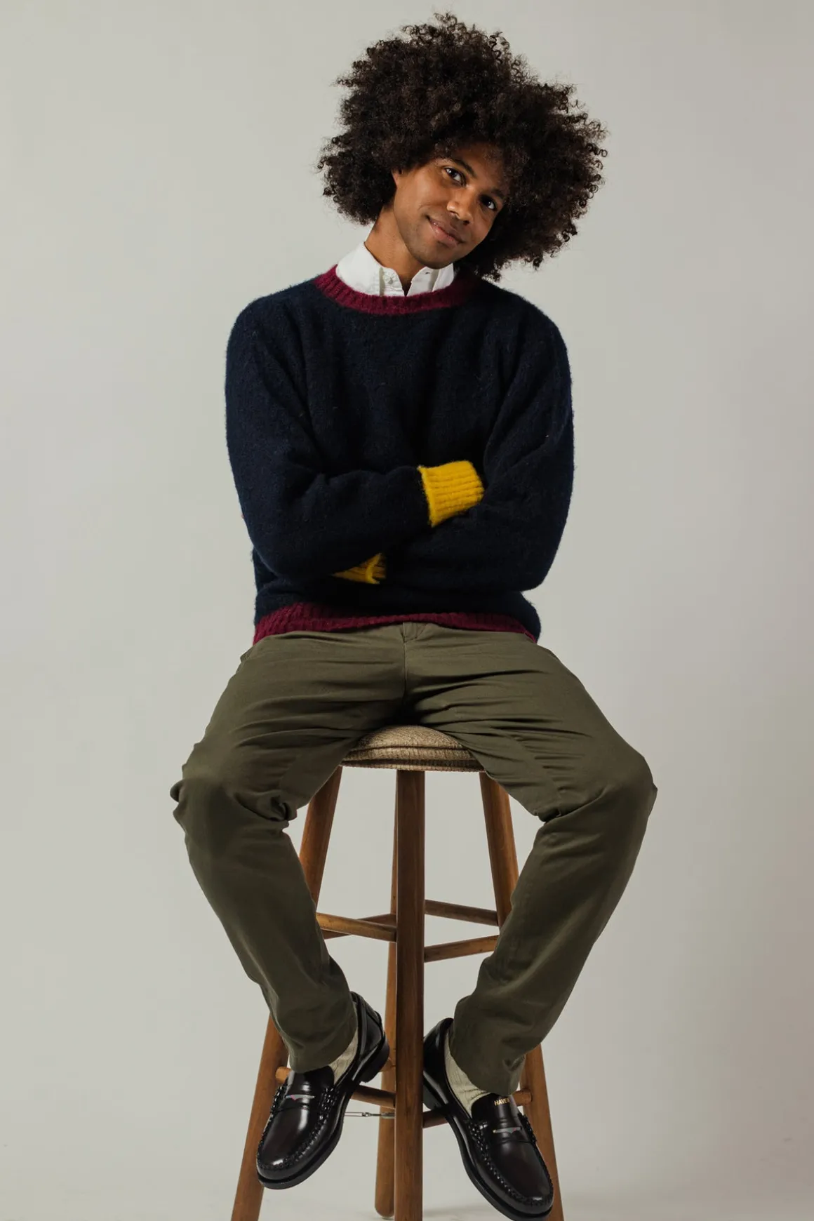 J. Press Shaggy Dog Sweater - Blue