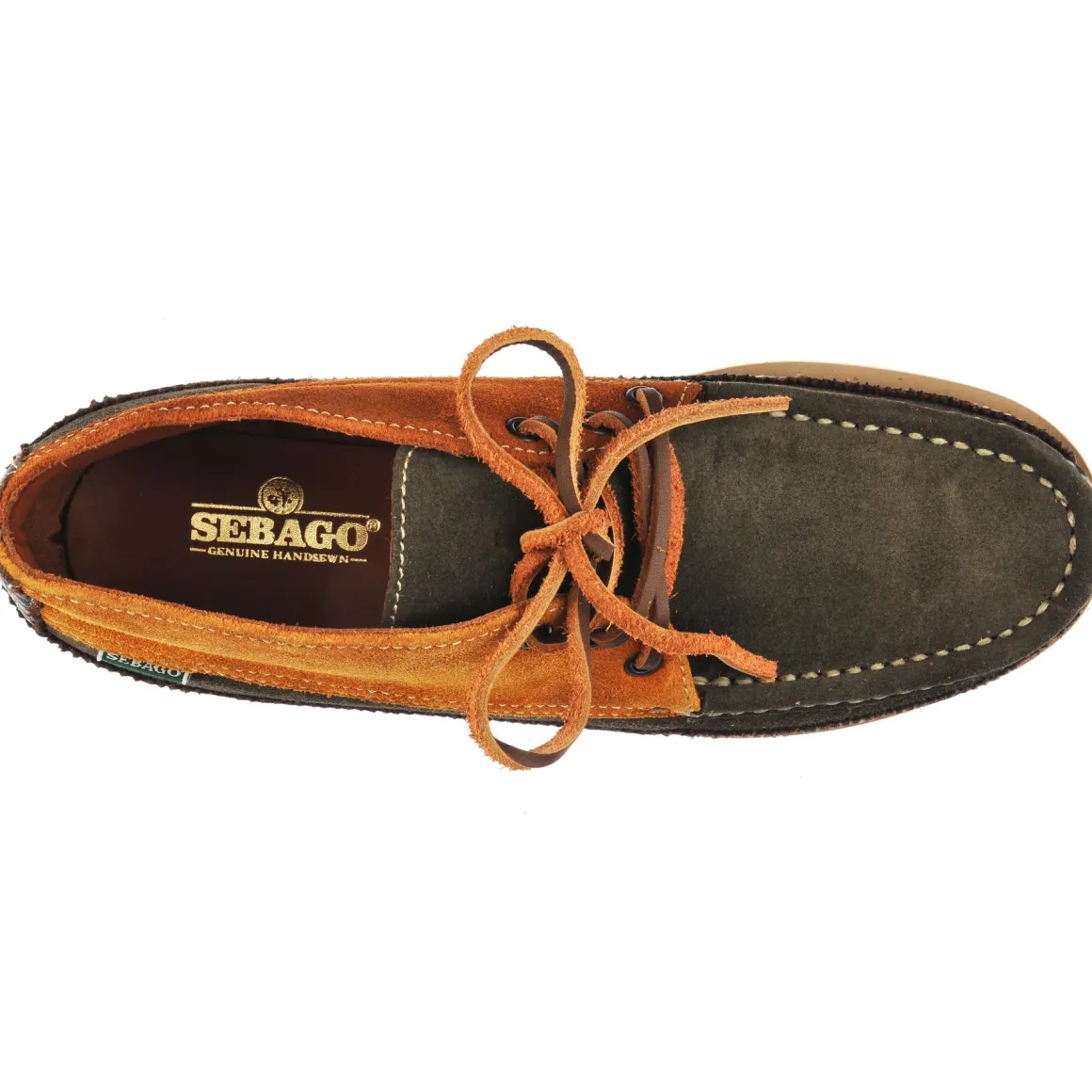 Miwak Suede Canoe Moc - Cognac & Mustard & Dark Green & Dark Brown