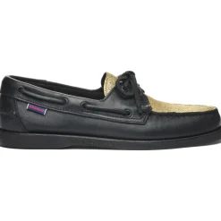 Portland Vamp Glitter - Black & Yellow Gold