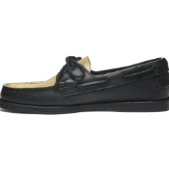 Portland Vamp Glitter - Black & Yellow Gold