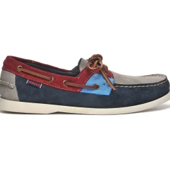 Rossisland Jib - Blue Navy & Grey Tones & Red Dahlia & Crystal Seas